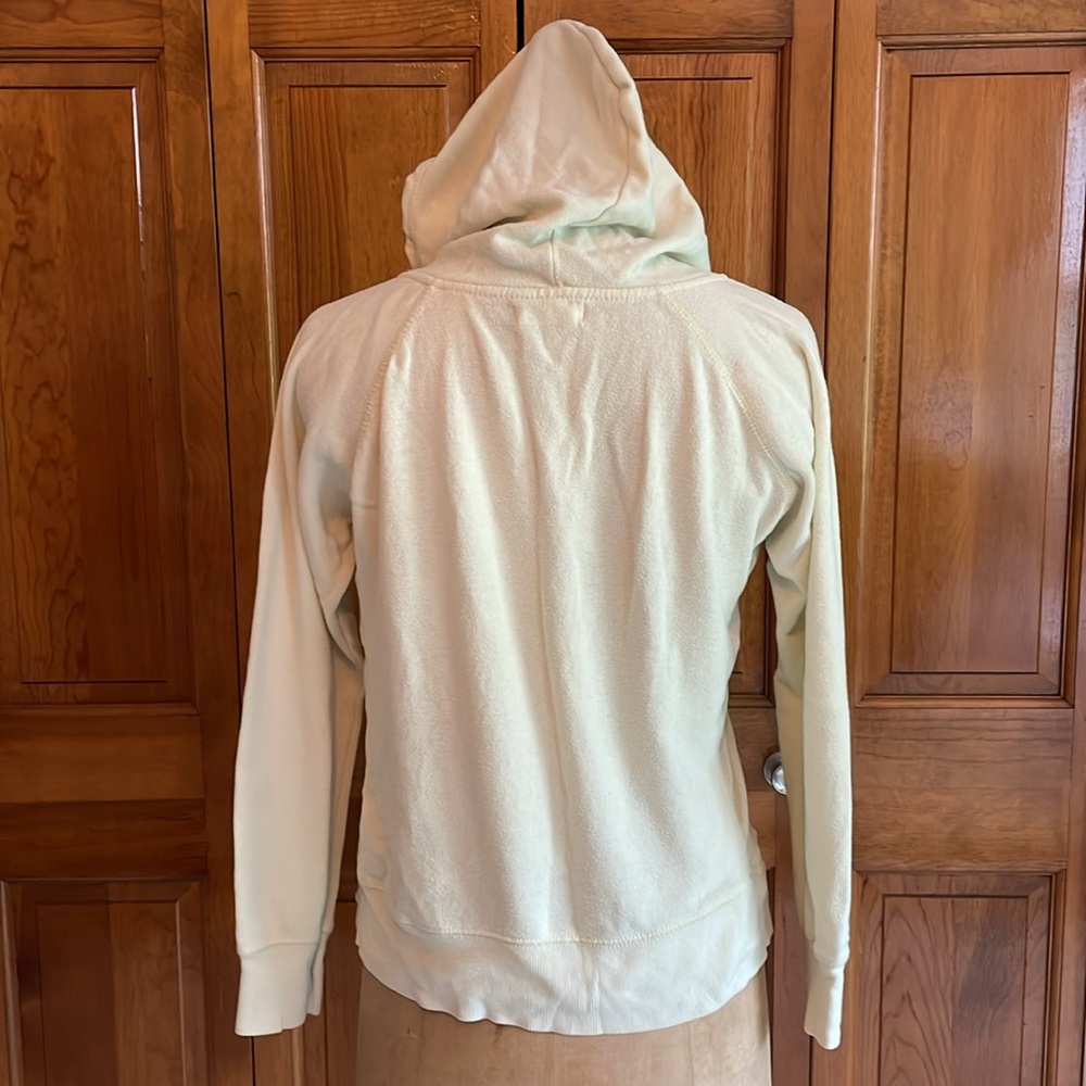 💙 Ocean Drive Tiki Surf Shack Hoodie Pale Yellow - Picture 3 of 5